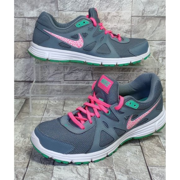 Nike Shoes - NIKE Revolution 2 Running Athletic Sneakers Gray / Pink Women's Size 11